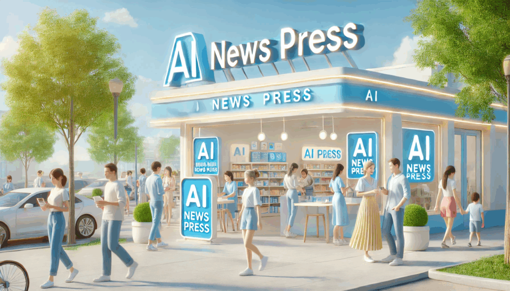 alt="AI NEWS PRESS、AI副業・起業、生成AI、AI情報メディア"
